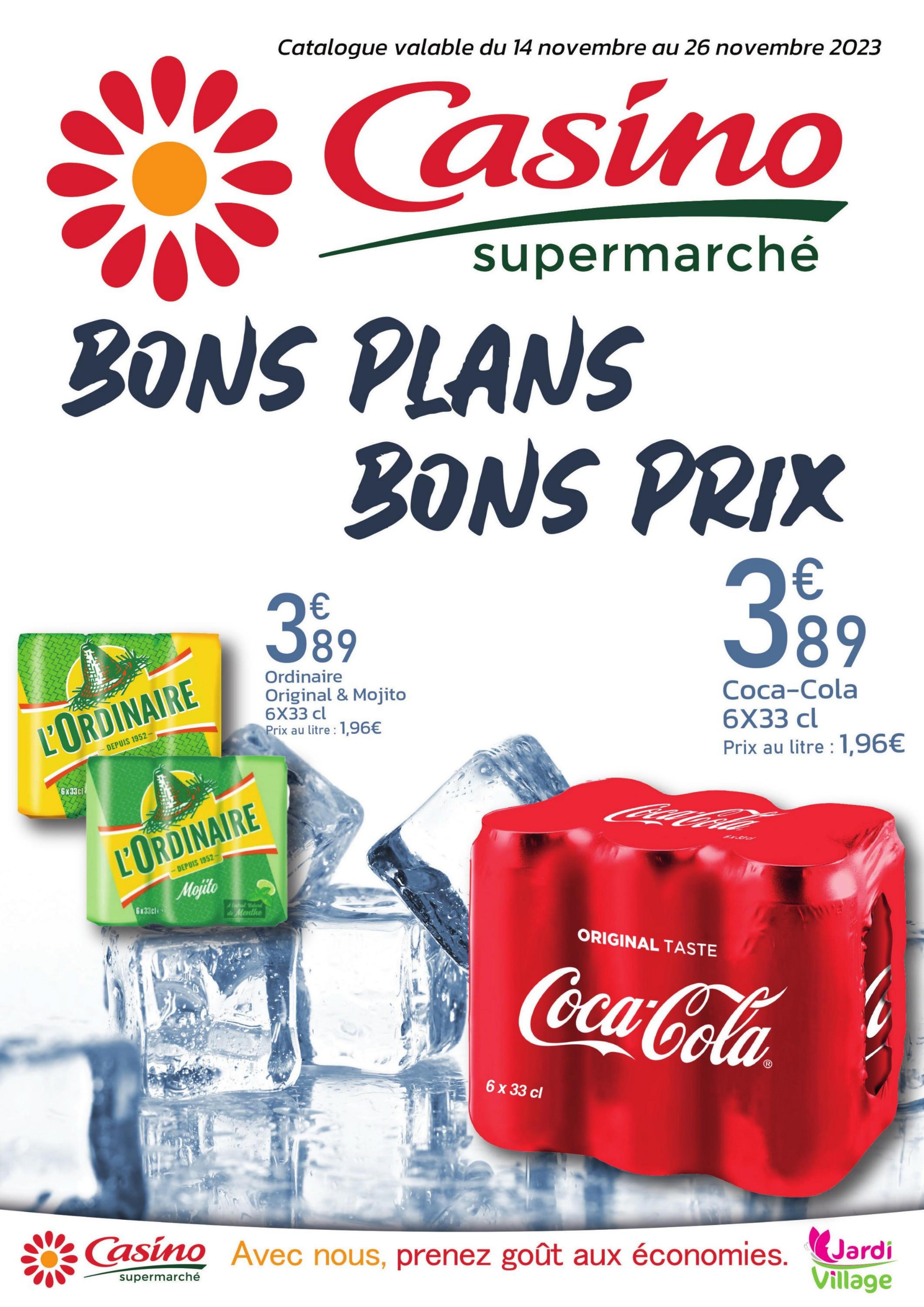 Catalogue promo Casino Supermarché du 14 au 26 novembre 2023 - Bons ...